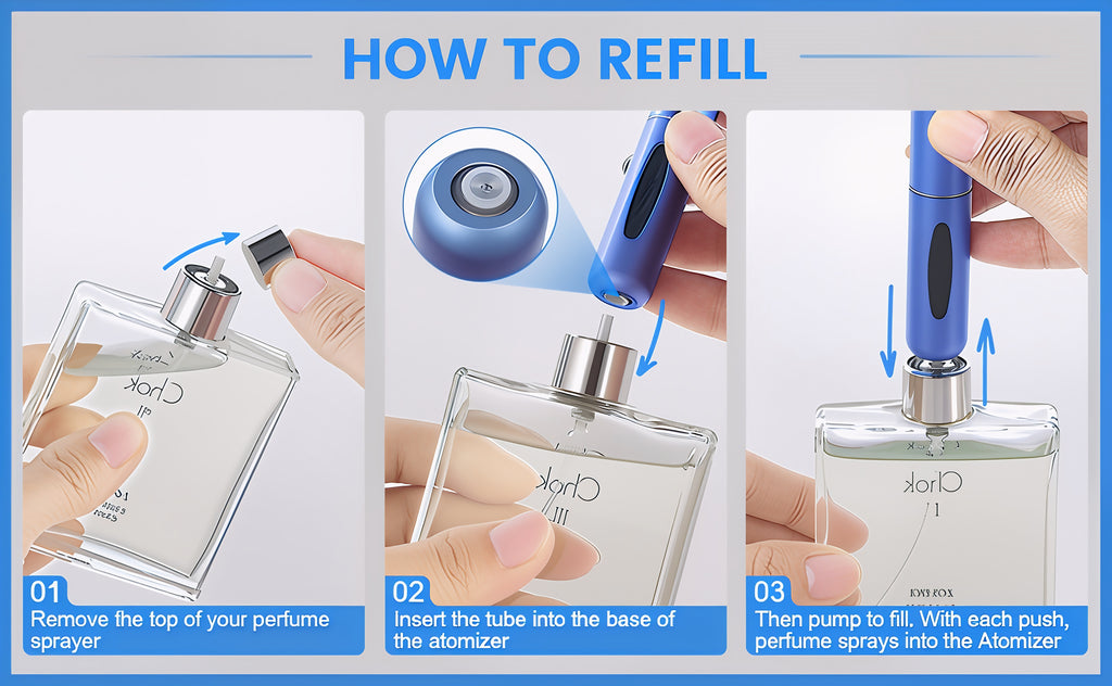 Refillable Mini Perfume Spray Bottle Spray Atomizer 5 ml | Portable, Leak-Proof, and Stylish (random color)