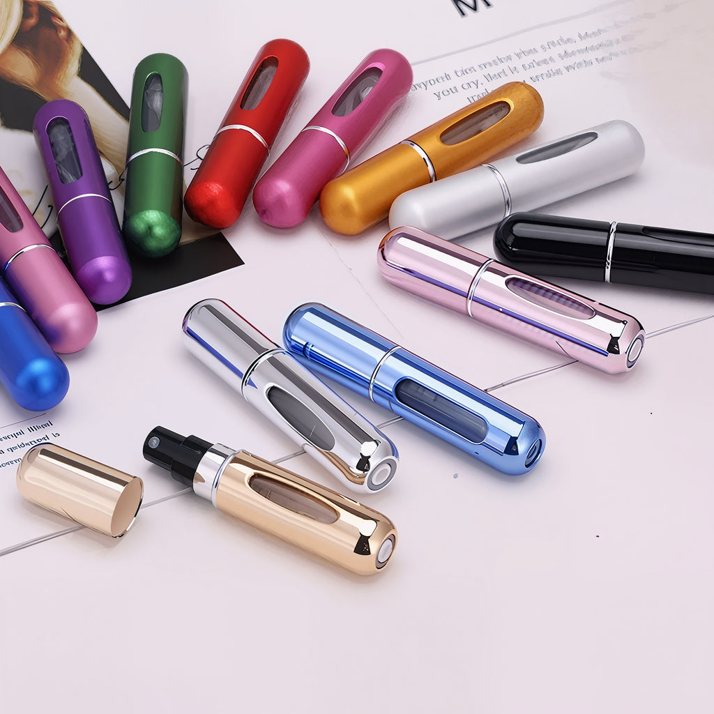 Refillable Mini Perfume Spray Bottle Spray Atomizer 5 ml | Portable, Leak-Proof, and Stylish (random color)