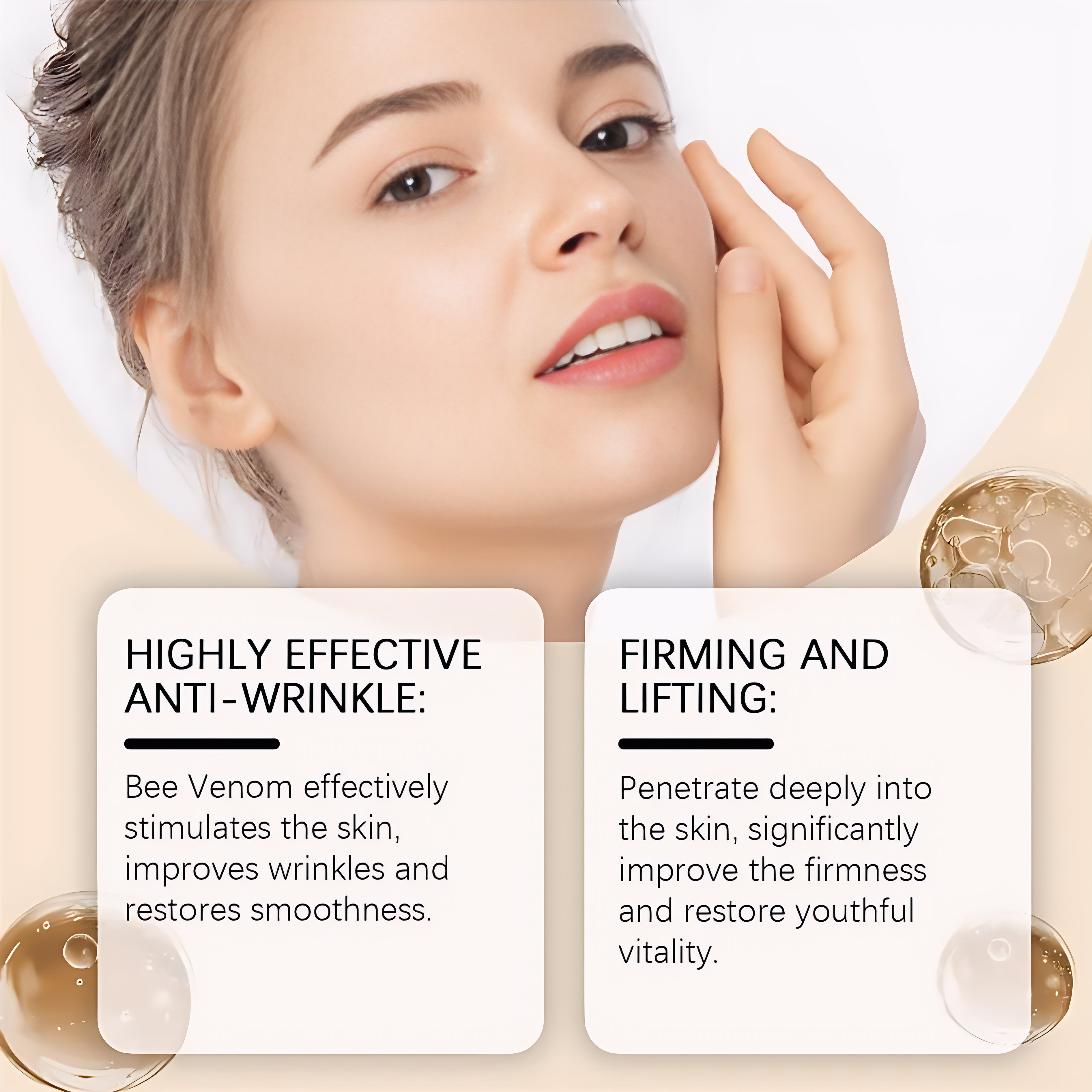 Whitening & Moisturizing Botox Bee Venom Facial Cream – Brightening, Anti-Aging, Hydrating Moisturizer for Radiant, Smooth & Youthful Skin (20g)